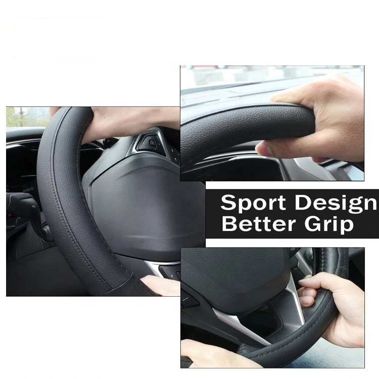 Leather Auto Car Steering Wheel Cover