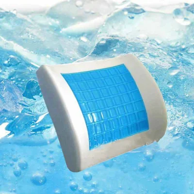 Nova almofada lombar de suporte para as costas com gel refrescante